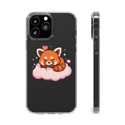 Cute Red Panda Phone Case, Dreamy Kawaii Cloud Art