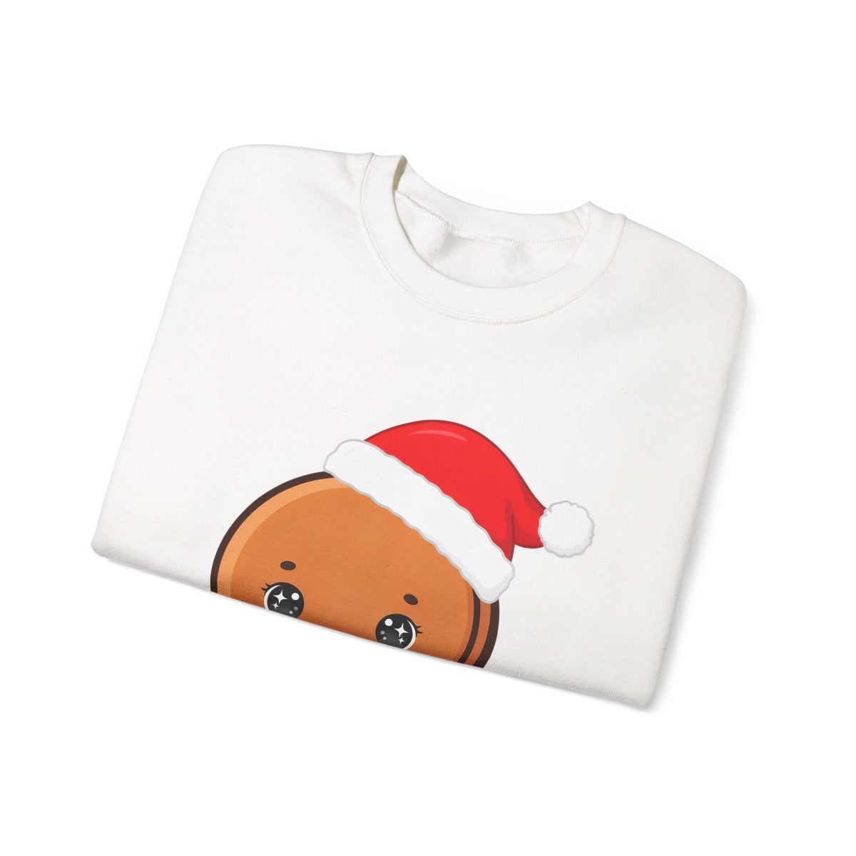 Christmas Gingerbread Sweatshirt, Cute Kawaii Holiday Crewneck