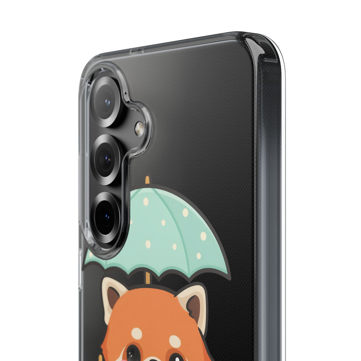 Kawaii Red Panda Clear Impact-Resistant Case