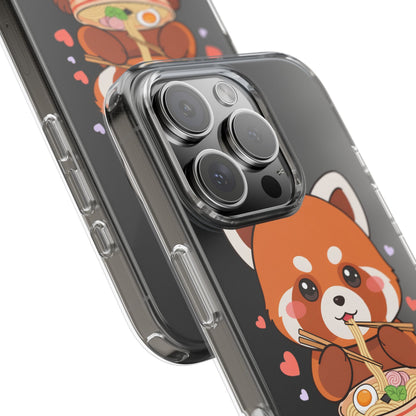 Red Panda Ramen Phone Case – Kawaii Food Lover Gift