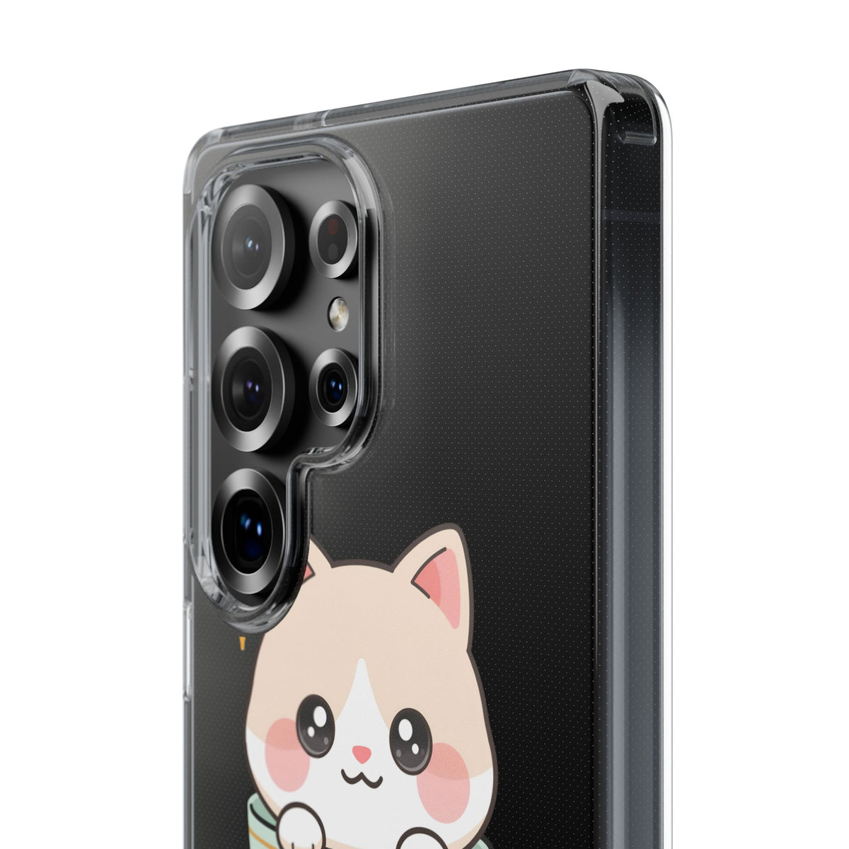 Kawaii Cat Phone Case, Cute Teacup Kitty Gift