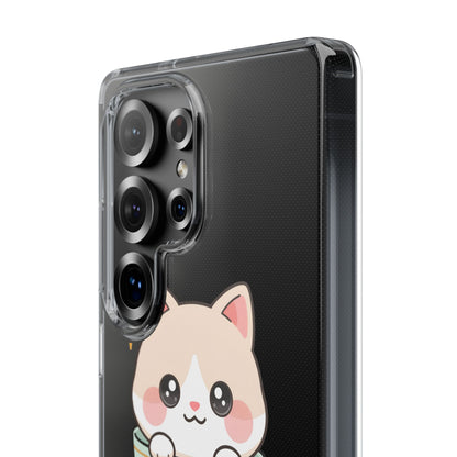 Kawaii Cat Phone Case, Cute Teacup Kitty Gift