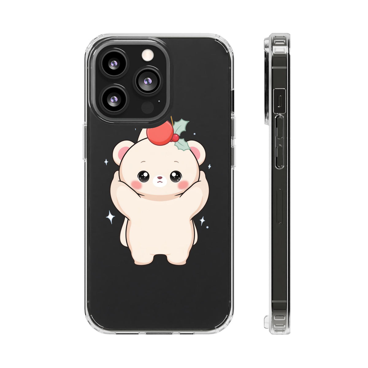 Kawaii Christmas Bear Phone Case for Cozy Holiday Days