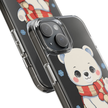 Kawaii Polar Bear Phone Case – Cozy Christmas Cub