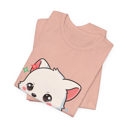 Kawaii Arctic Fox Christmas T-Shirt for Cute Holiday Fans