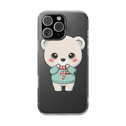 Kawaii Christmas Bear Phone Case for Holiday Season