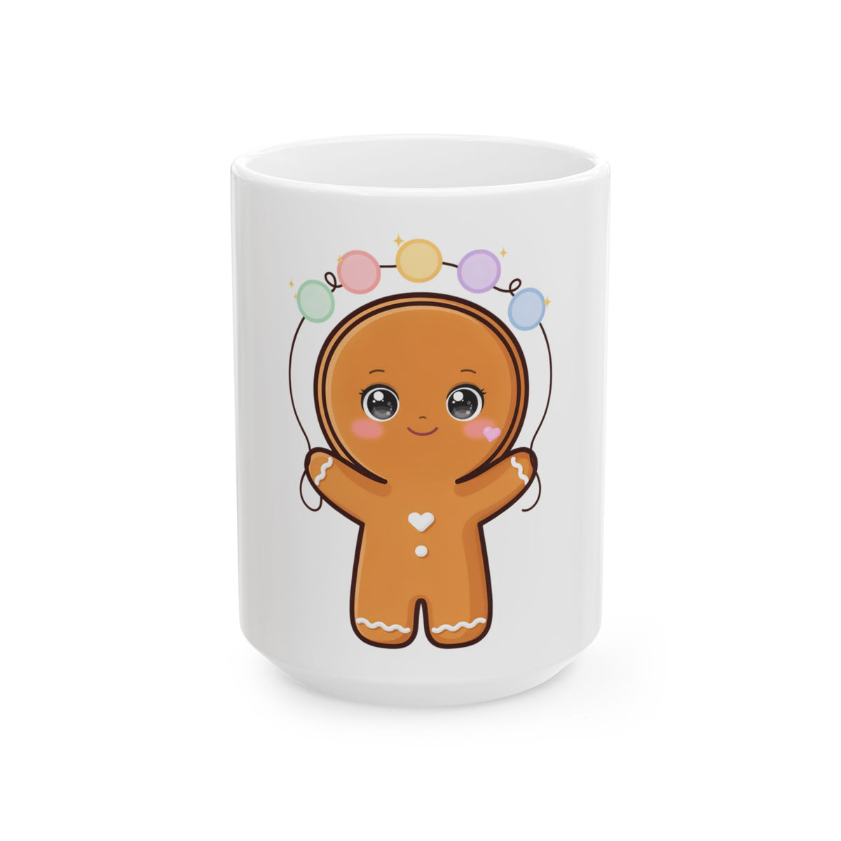 Kawaii Gingerbread Mug for Cozy Holiday Cheer