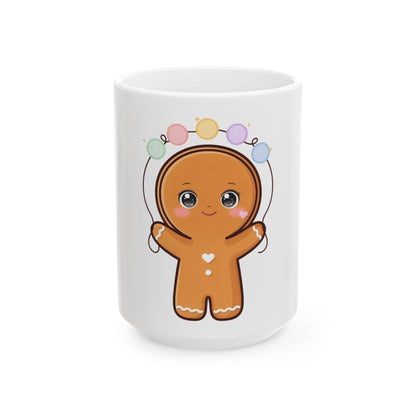 Kawaii Gingerbread Mug for Cozy Holiday Cheer
