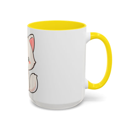 Kawaii Arctic Fox Christmas Accent Coffee Mug