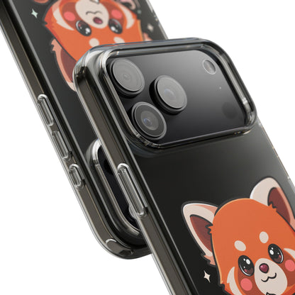 Kawaii Red Panda Phone Case with Latte