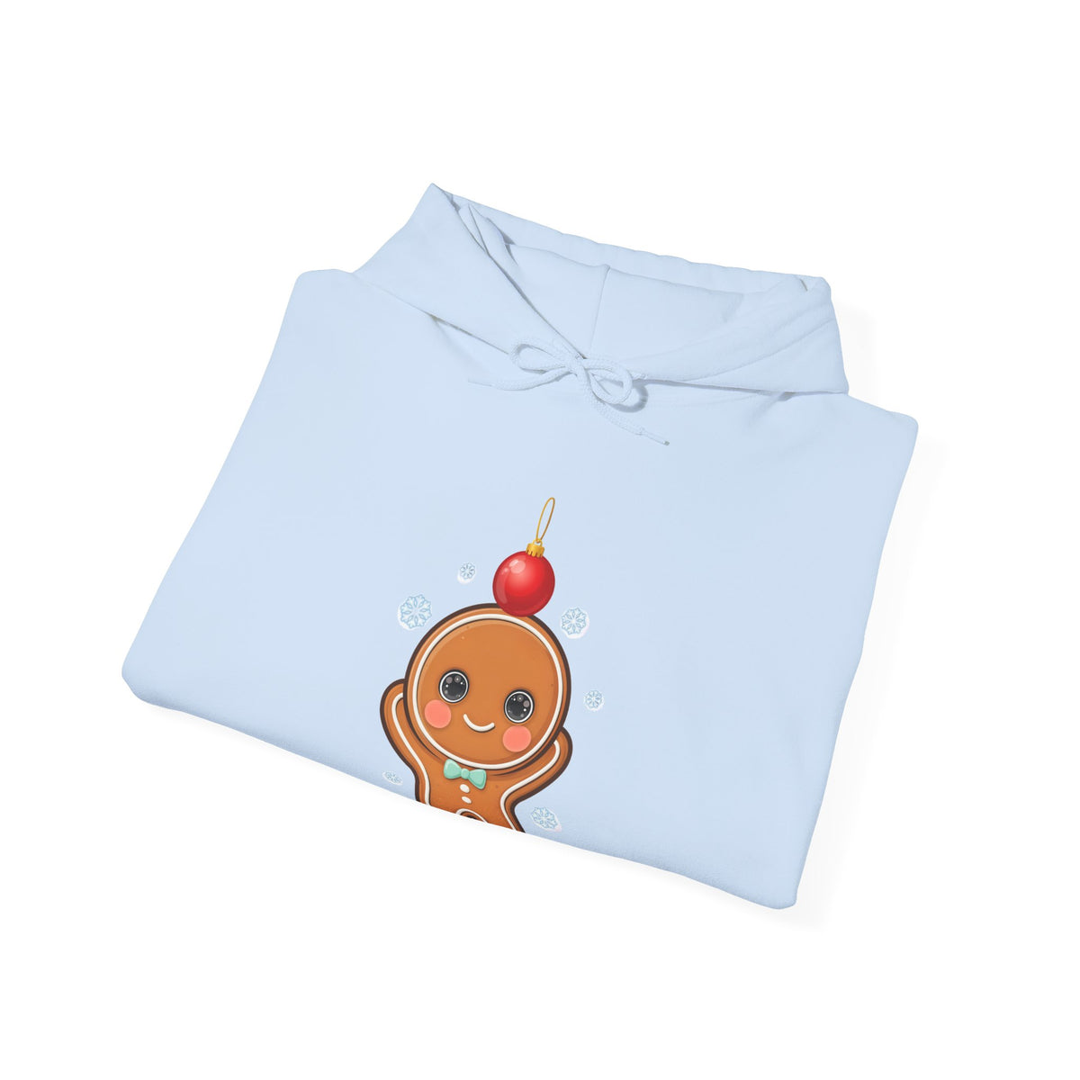 Kawaii Gingerbread Hoodie, Cute Christmas Holiday Sweatshirt
