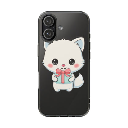 Kawaii Arctic Fox Phone Case with Gift