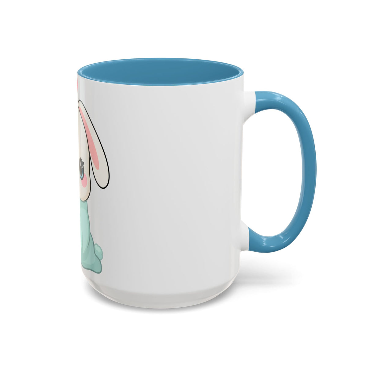 Kawaii Bunny Accent Coffee Mug for Cozy Moments