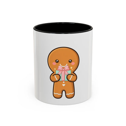 Gingerbread Coffee Mug, Cute Holiday Accent Mug