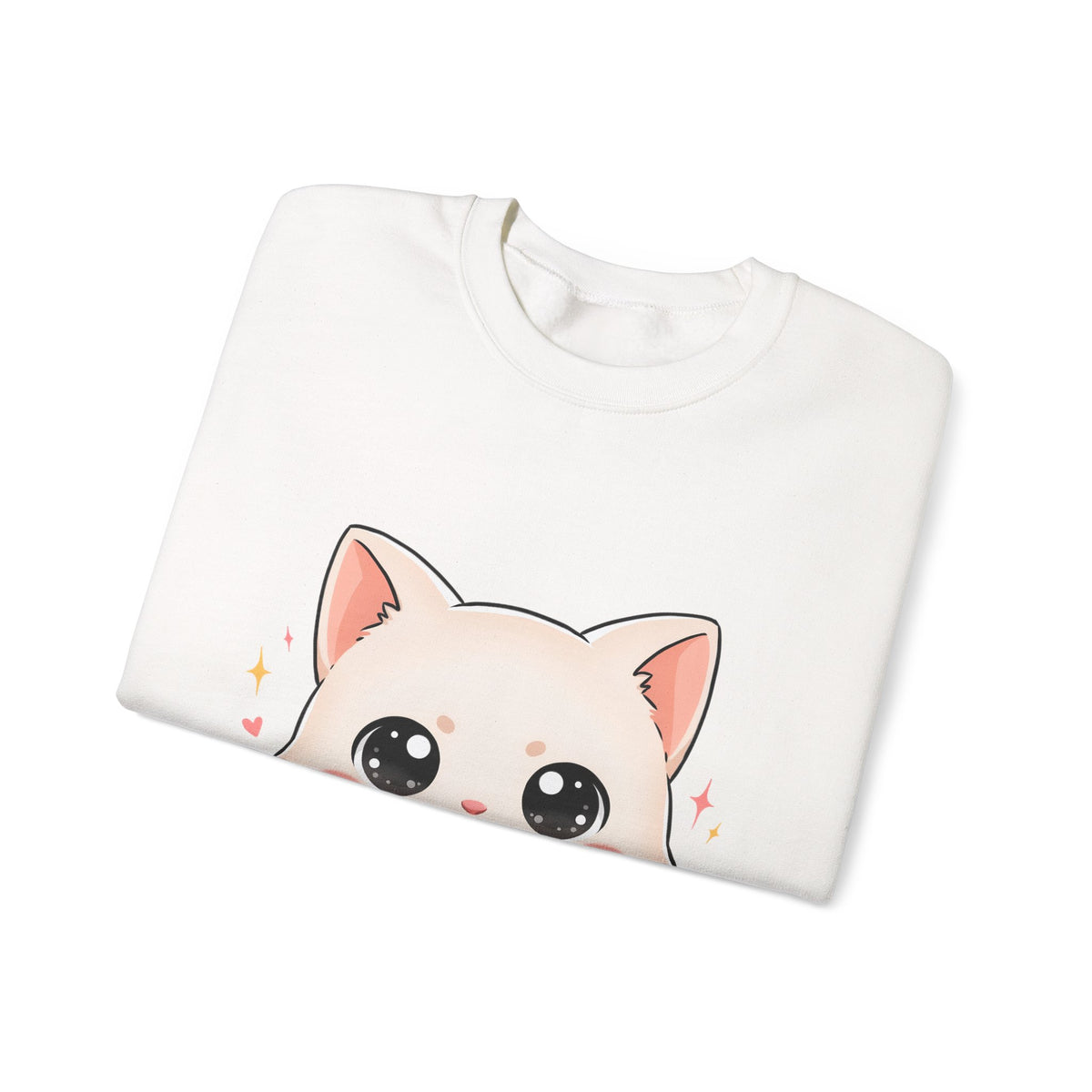 Kawaii Artist Cat Sweatshirt, Cute Creative Cat Lover Gift