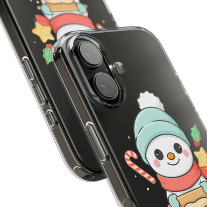 Christmas Snowman Phone Case, Cute Cookie Baker