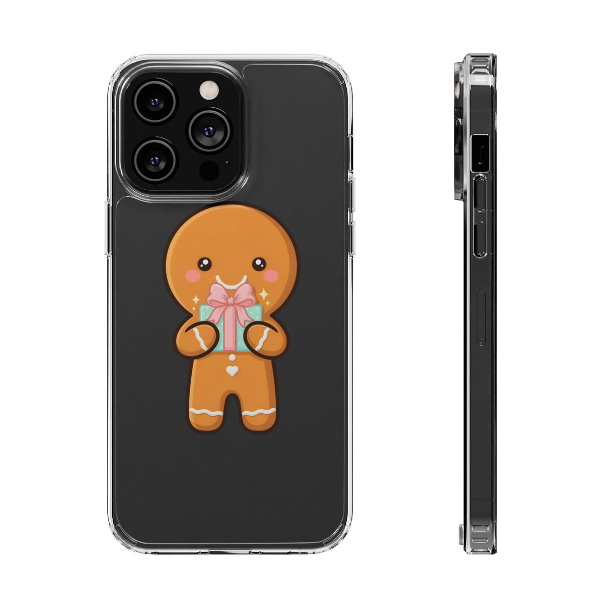 Gingerbread Man Phone Case, Cute Holiday Gift Design