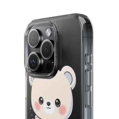 Kawaii Polar Bear Phone Case with Fairy Lights