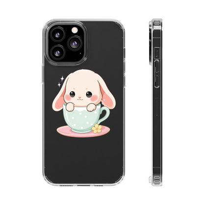Kawaii Bunny Phone Case, Cute Teacup Rabbit