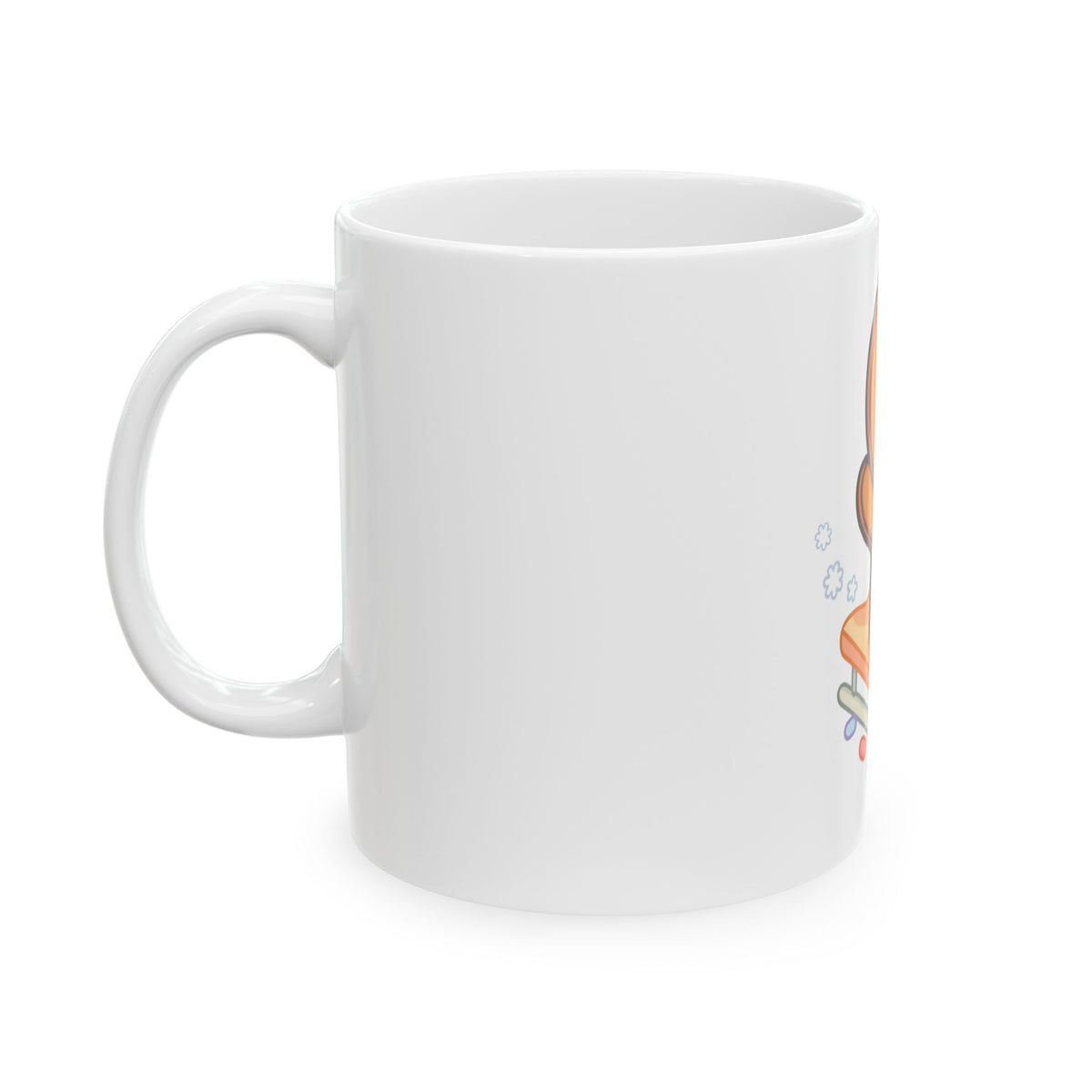 Gingerbread Man Mug – Cute Christmas Sledding Gift
