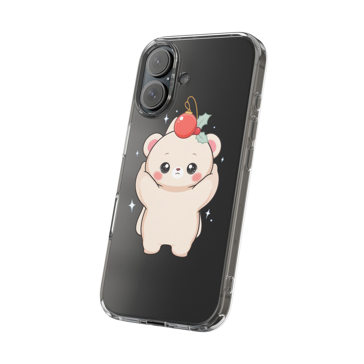 Kawaii Christmas Bear Phone Case for Cozy Holiday Days