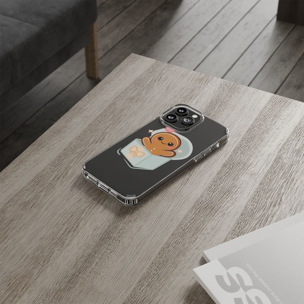 Gingerbread Man Phone Case – Kawaii Holiday Gift