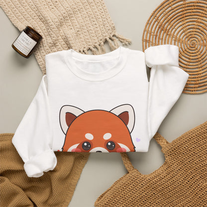 Kawaii Red Panda Ramen Sweatshirt for Cozy Foodie Days