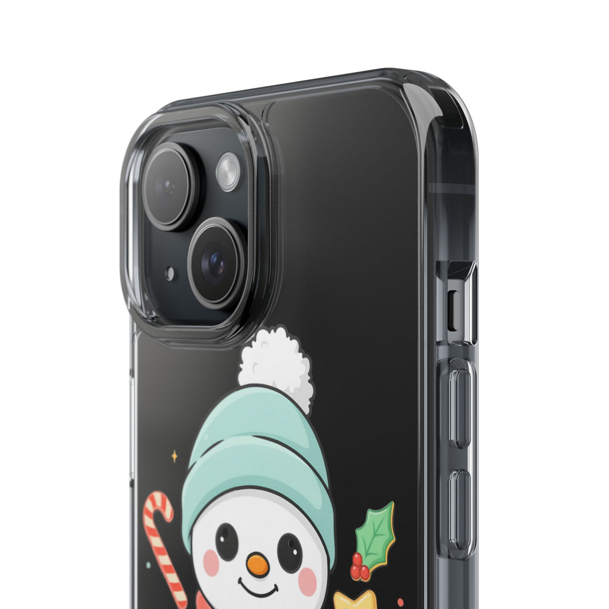 Christmas Snowman Phone Case, Cute Cookie Baker