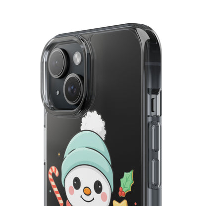 Christmas Snowman Phone Case, Cute Cookie Baker