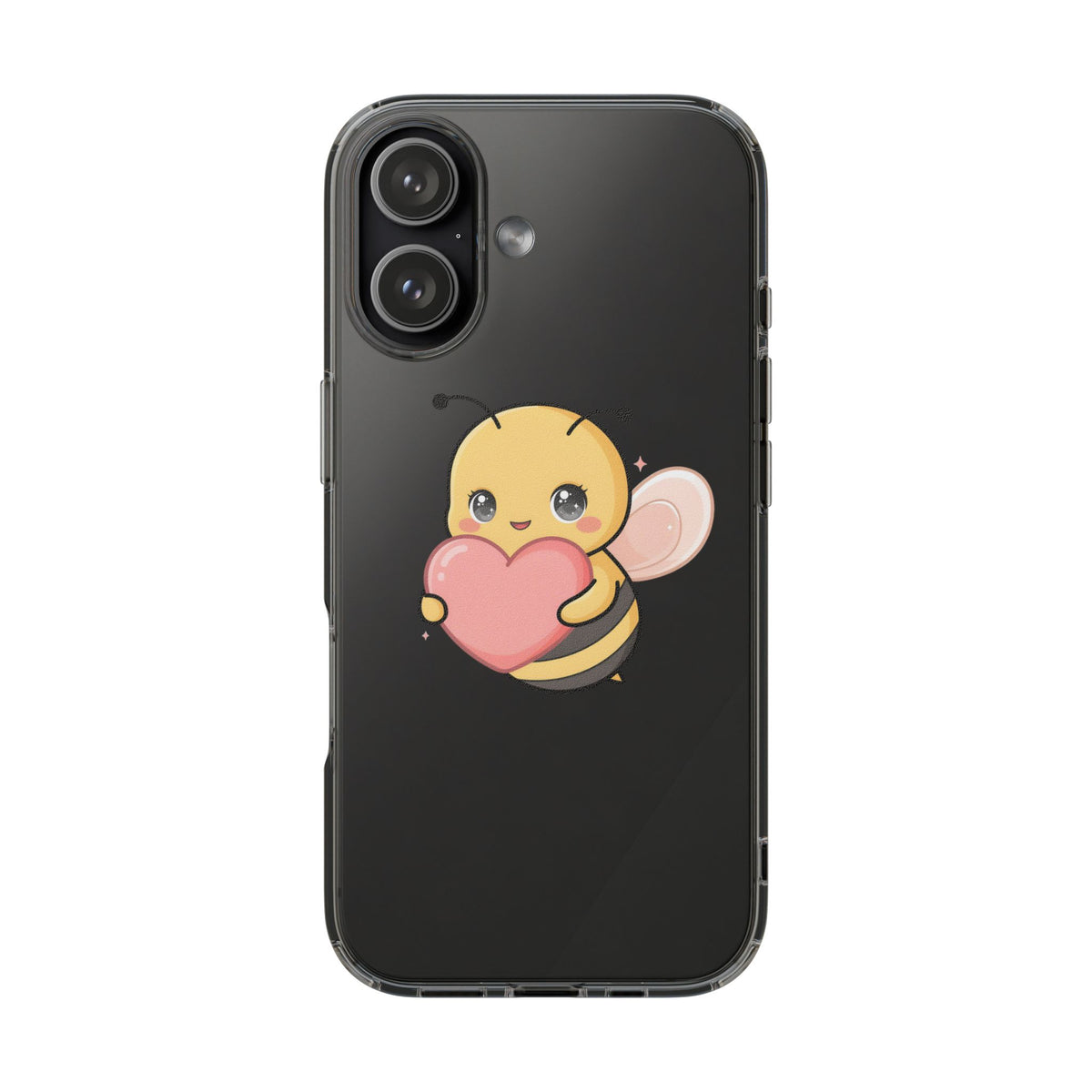Kawaii Bee Clear Impact-Resistant Phone Case