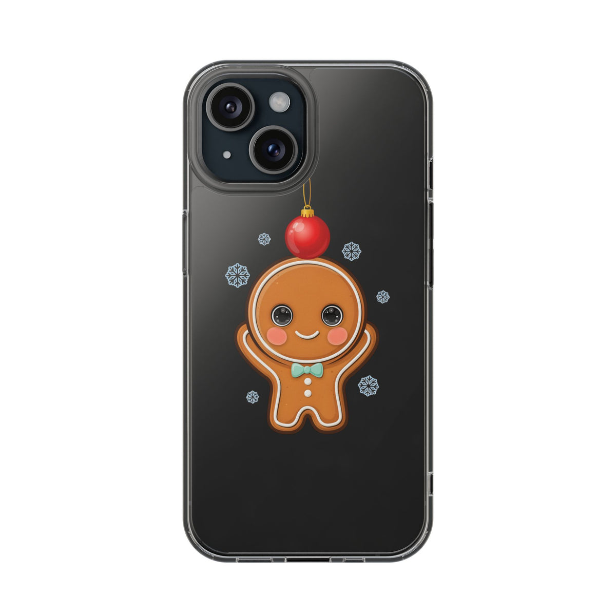 Christmas Gingerbread Phone Case, Cute Kawaii Holiday Gift