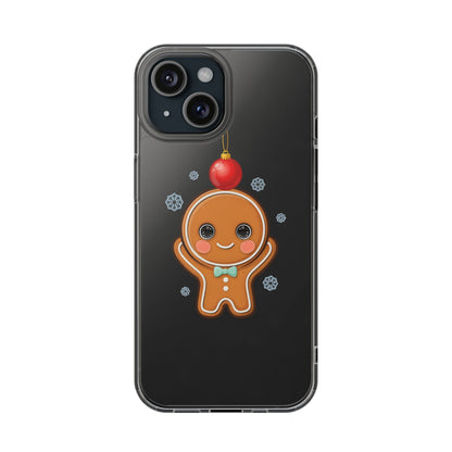 Christmas Gingerbread Phone Case, Cute Kawaii Holiday Gift