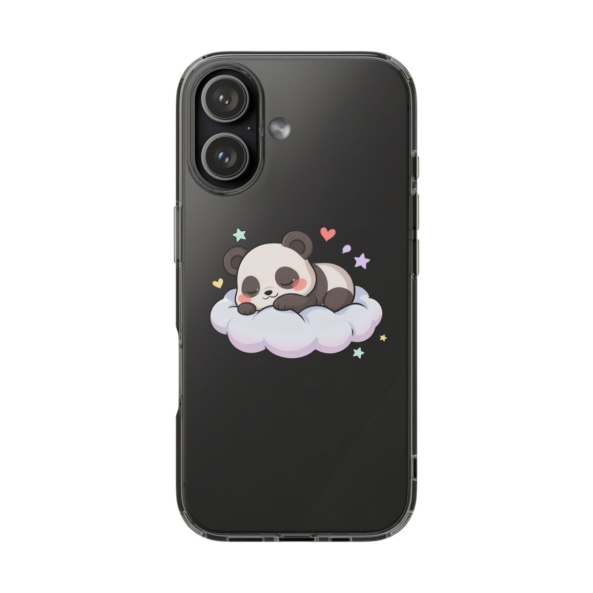 Sleeping Panda Clear Impact-Resistant Phone Case