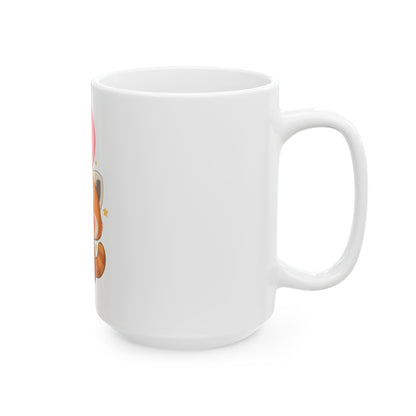 Kawaii Red Panda Mug with Balloon, 11oz or 15oz