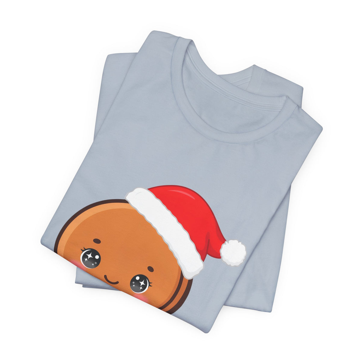 Gingerbread Man Christmas T-Shirt, Cute Kawaii Holiday Tee