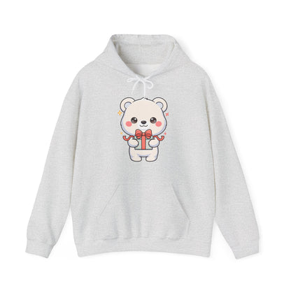 Kawaii Polar Bear Hoodie, Cute Gift-Bear Unisex Sweatshirt