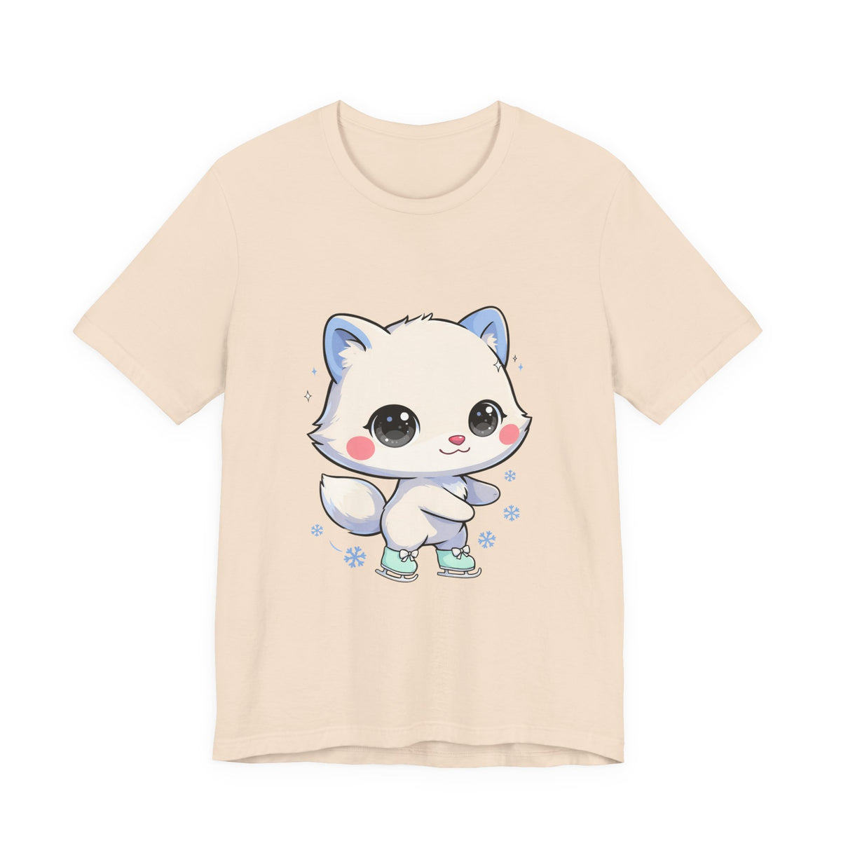 Kawaii Arctic Fox T-Shirt for Winter Gift Giving