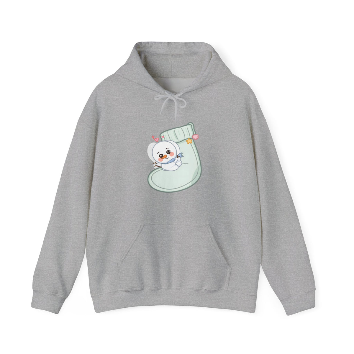 Kawaii Snowman Christmas Hoodie for Cozy Holiday Days