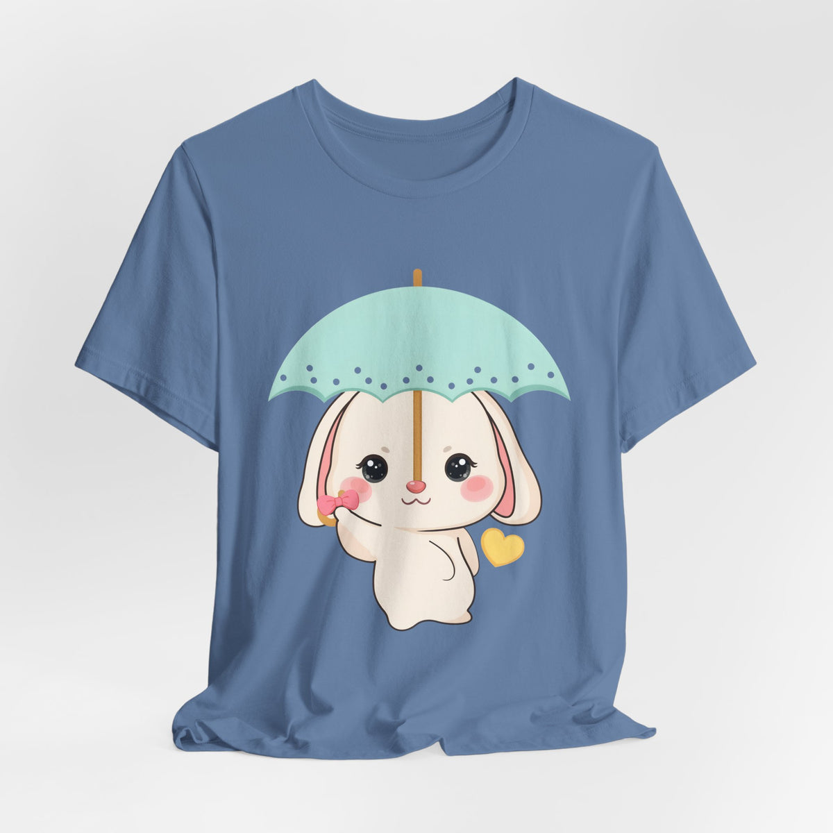 Kawaii Bunny T-Shirt, Cute Umbrella Rabbit Tee