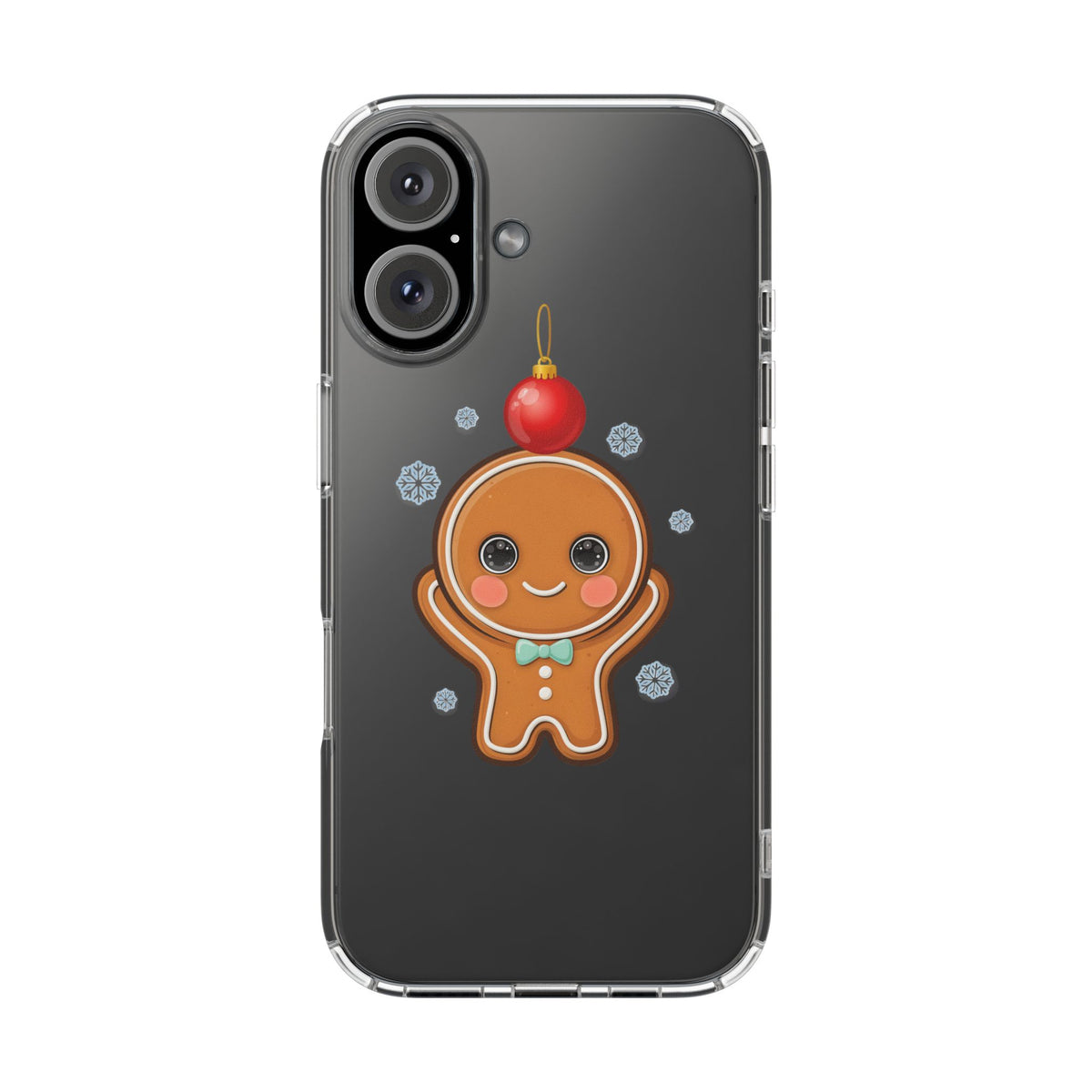 Christmas Gingerbread Phone Case, Cute Kawaii Holiday Gift