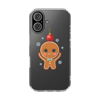 Christmas Gingerbread Phone Case, Cute Kawaii Holiday Gift