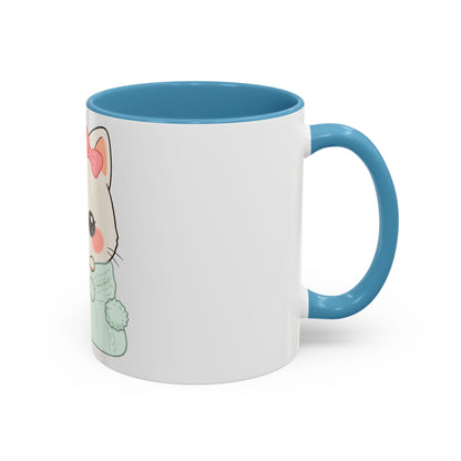 Cozy Cat Accent Mug for Kawaii Cat Lovers