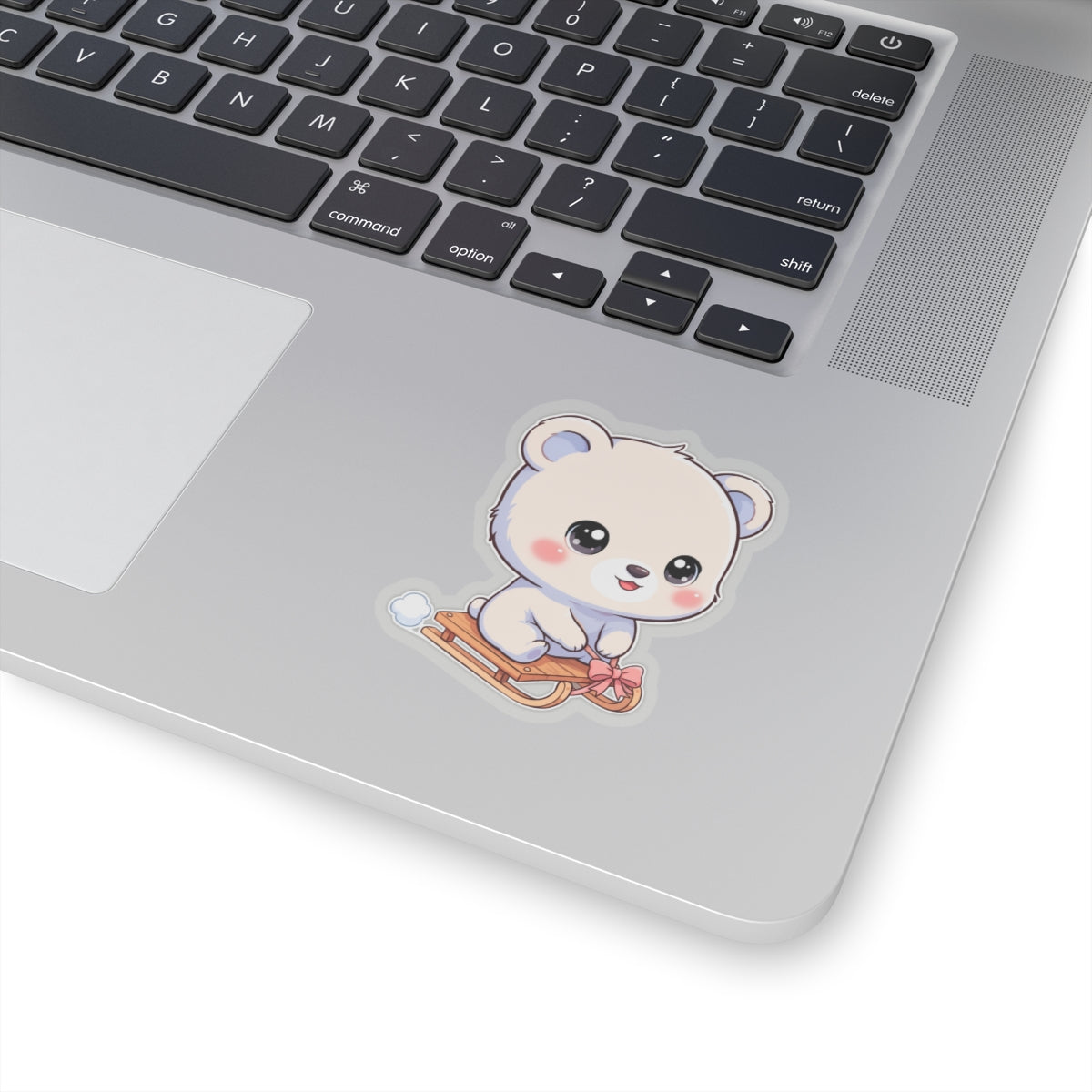 Kawaii Polar Bear Sticker, Cute Winter Gift
