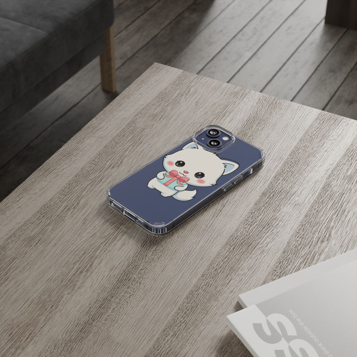 Kawaii Arctic Fox Phone Case with Gift