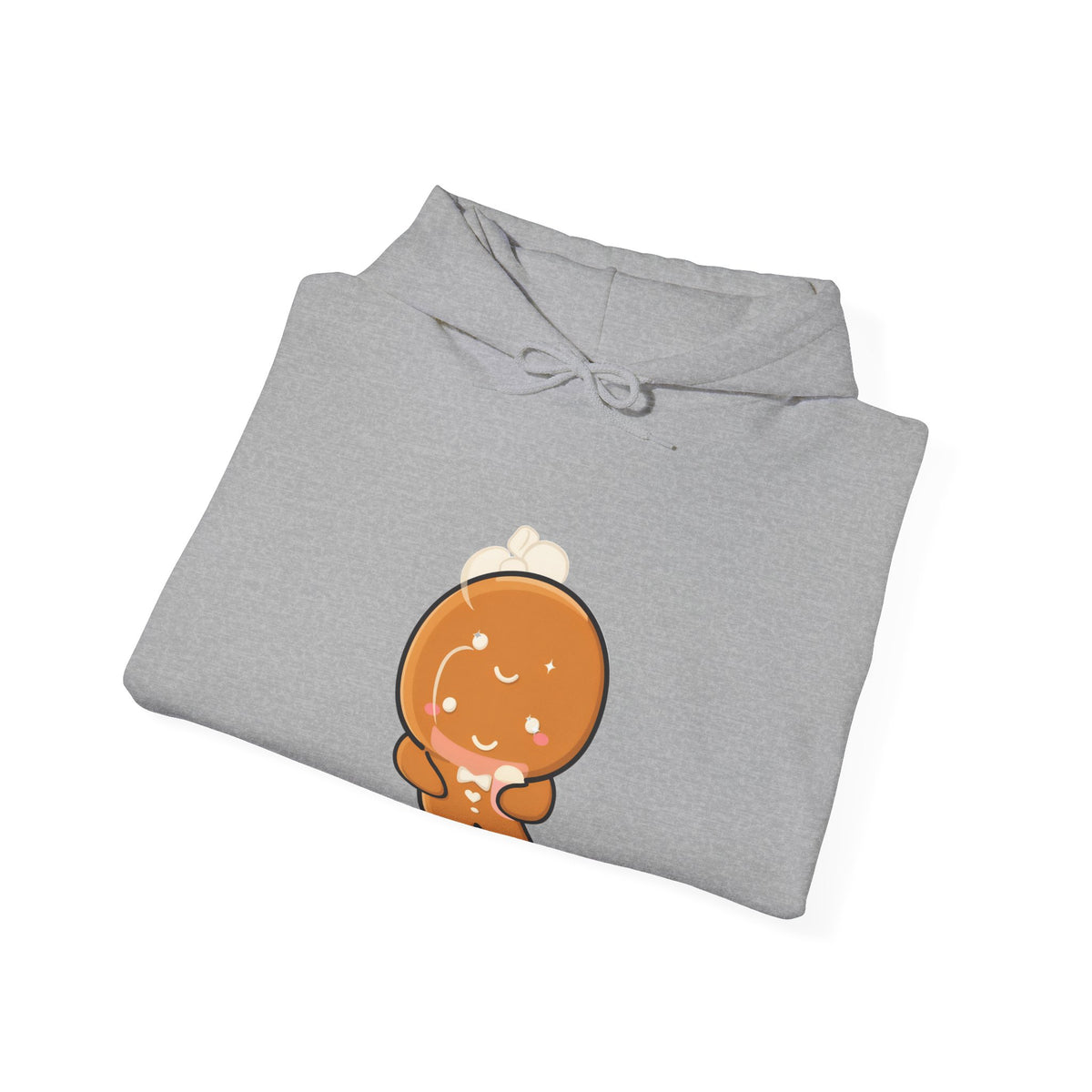 Gingerbread Cocoa Hoodie, Cute Kawaii Holiday Sweatshirt