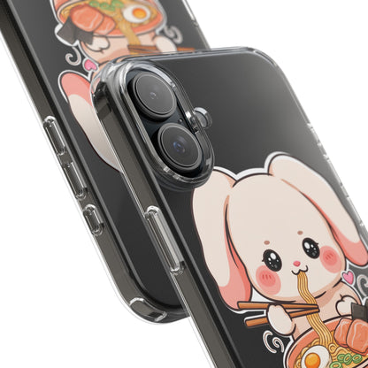 Kawaii Ramen Bunny Clear Impact-Resistant Case