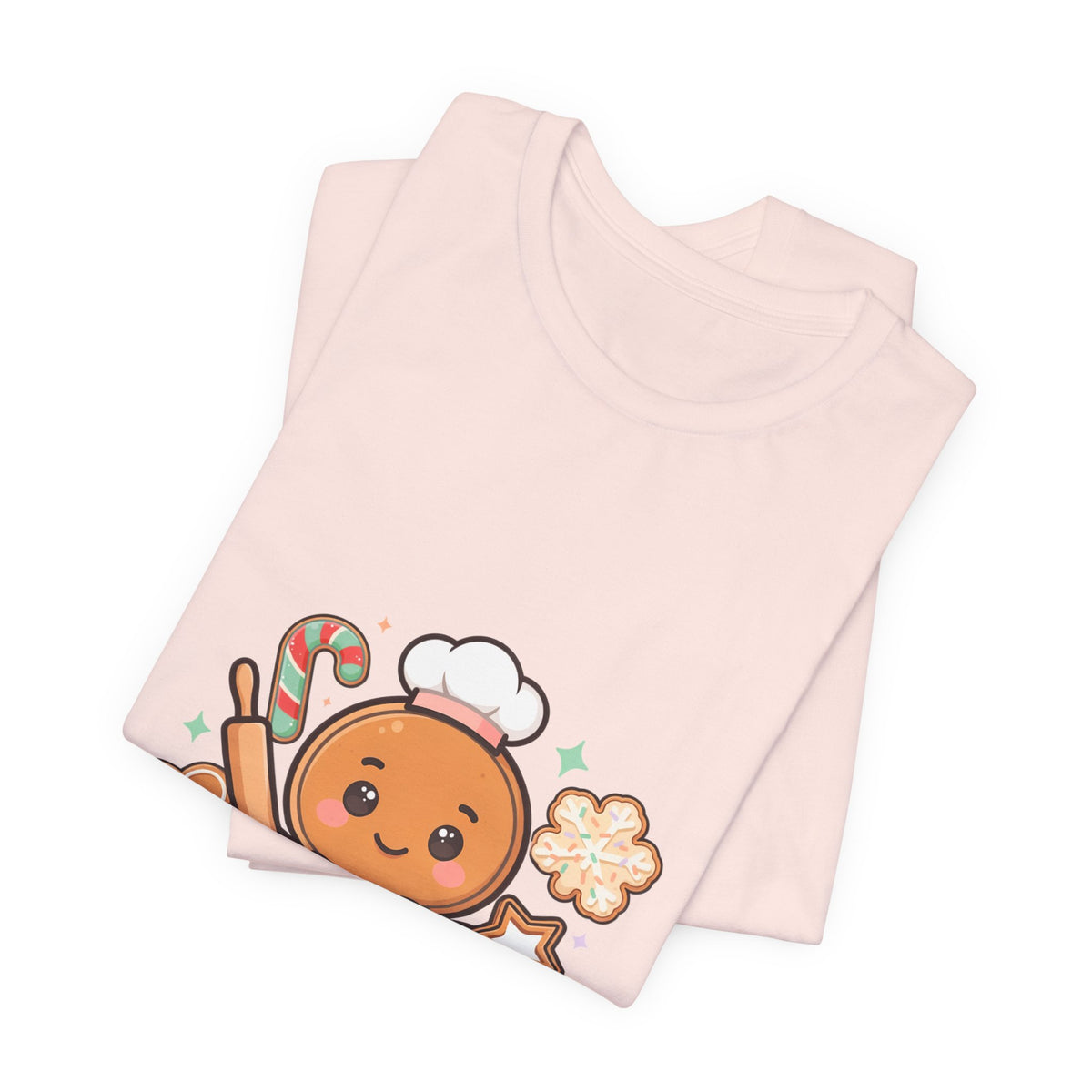 Gingerbread Baker Christmas Tee, Cute Kawaii Holiday Shirt