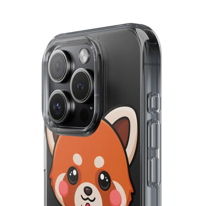 Kawaii Red Panda Phone Case with Ice Cream