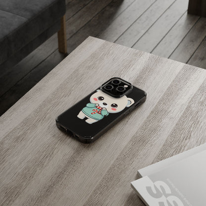 Kawaii Christmas Bear Phone Case for Holiday Season
