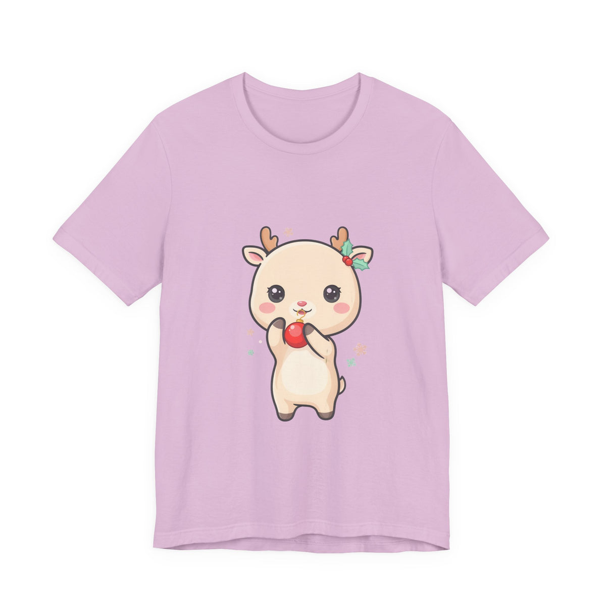 Kawaii Reindeer Christmas T-Shirt for Cute Holiday Style
